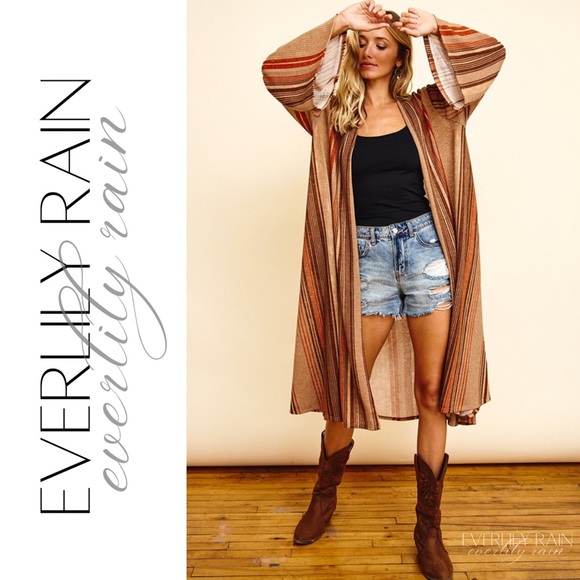 Pretty Ruffle Sleeve Duster Cardigan - Picture 6 of 12